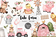 Cute Farm - Candy Color, an Animal Illustration by Estudio 812 (Thumbnail 1 of 7)