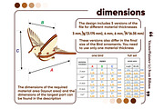 Set of 5 Bird Ornaments - Laser Cut, an Object Graphic by VectorPainter (Thumbnail 19 of 21)