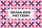 Pink Floral Geometrical Pattern, a Pattern Graphic by Art's and patterns (Thumbnail 1 of 4)