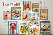 The Menu 50 Food & Drink posters, a Food Illustration by MixedArt (Thumbnail 1 of 15)