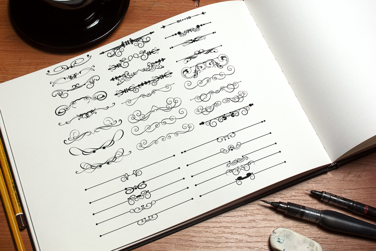 Vintage Calligraphic Design Elements preview 2