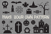 23 Halloween Seamless Patterns Pack, a Pattern Graphic by Alex Krugli (Thumbnail 9 of 9)