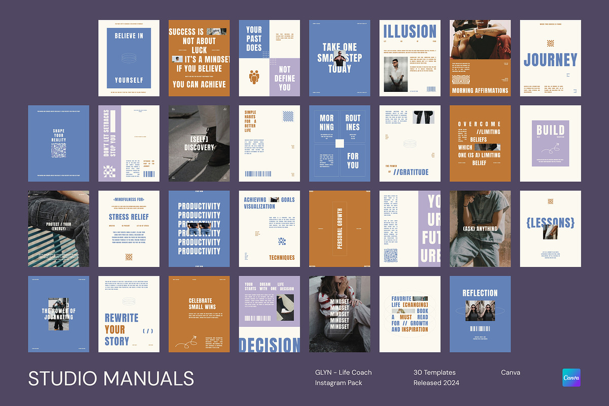 GLYN – Life Coach Instagram Pack, a Social Media Template by Studio Manuals (Photo 8 of 8)