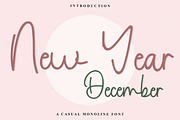 New Year December, a Handwritten Font by InermediaSTUDIO (Thumbnail 1 of 8)