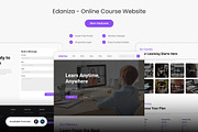 Edaniza - Online Course Website Temp, an UI Kit Template by Kmg Design (Thumbnail 1 of 2)
