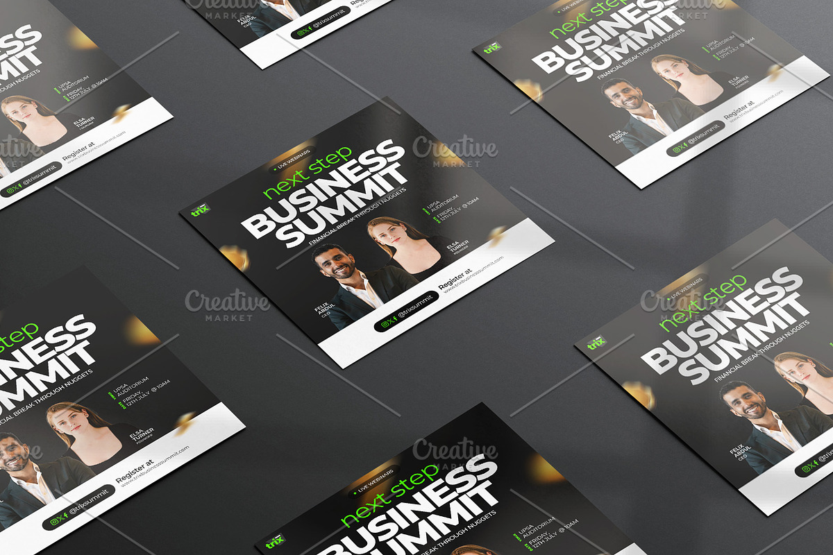 Seminar Digital Flyer | Canva & PSD, a Social Media Template by Vintage Impressions (Photo 4 of 6)