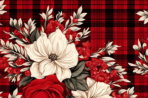 Floral Christmas Pattern