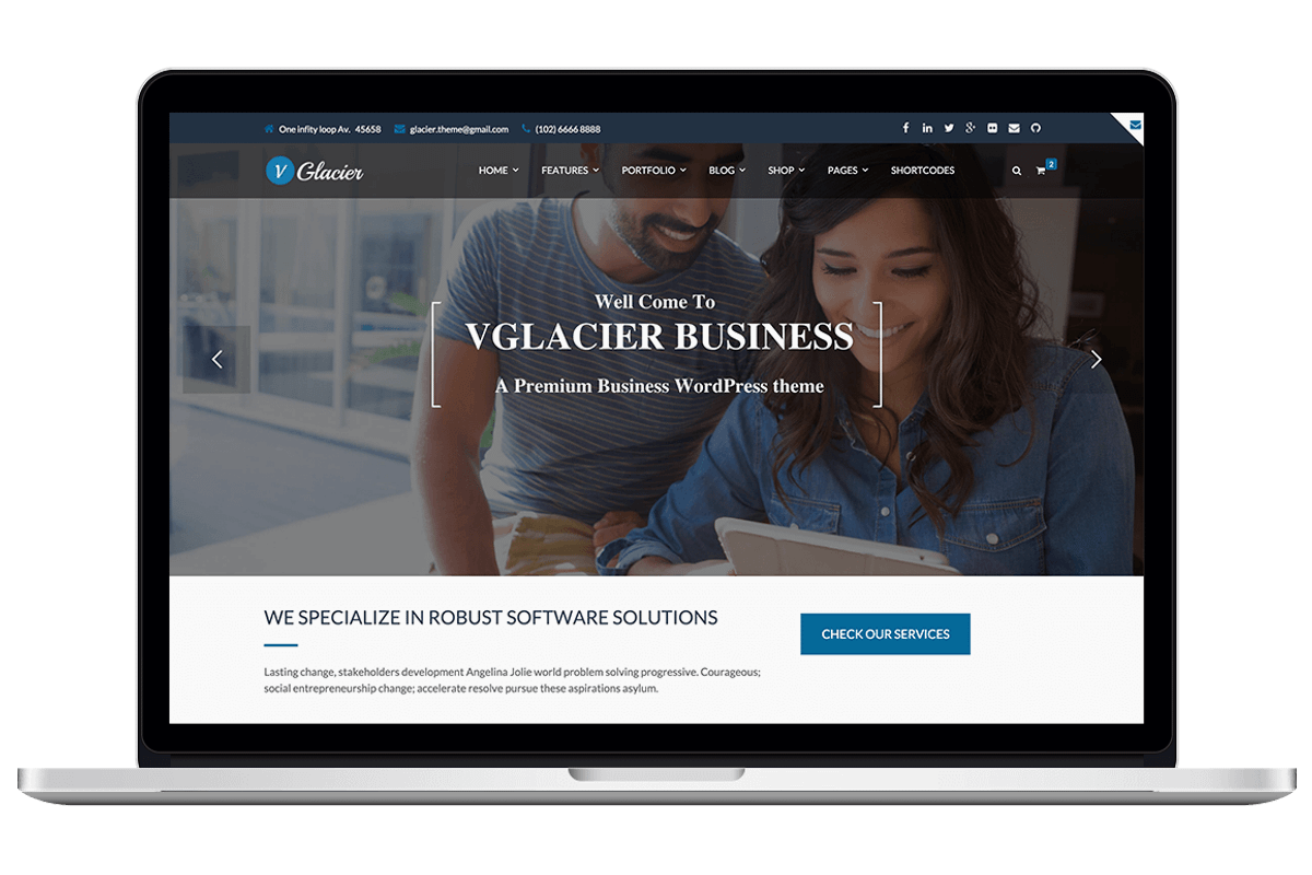 Responsive Multi-Purpose WP Theme, a WordPress Template by CIAOThemes (Photo 1 of 2)