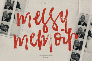 Messy Memoir - Handwritten Font, a Handwritten Font by Inviline.co