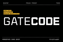 Gatecode - Modern Monospace Sans