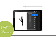 Procreate Brush Stamps - Movement, a Brush Add-On by Gabba Delgado (Thumbnail 2 of 5)