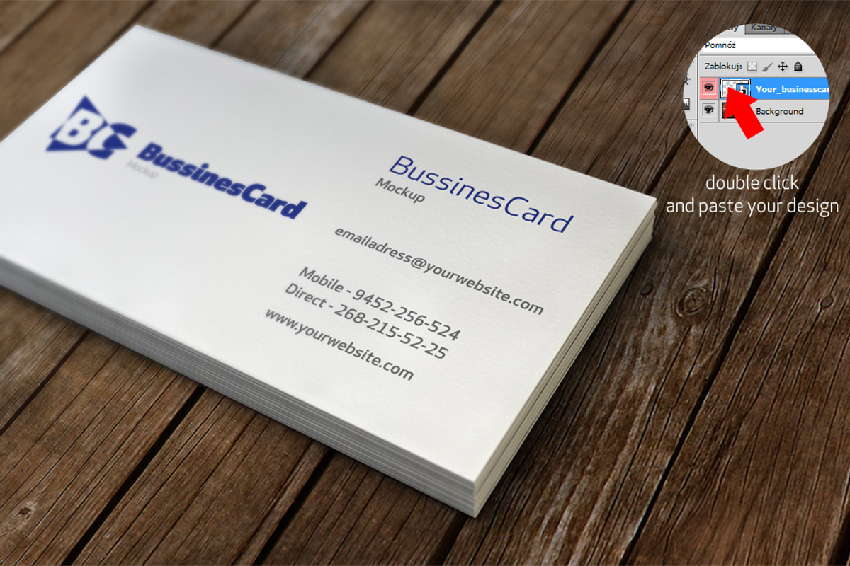 Bussines Card Mockup, a Print Template by buttonpl (Photo 4 of 4)
