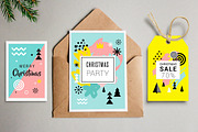 Geometric Christmas graphic set, an Illustration by Marish (Thumbnail 3 of 8)