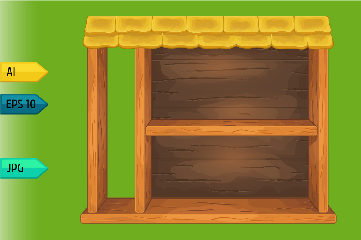 Game wooden shelf windows set, a Templates & Theme by julia_musdotter (Photo 16 of 20)
