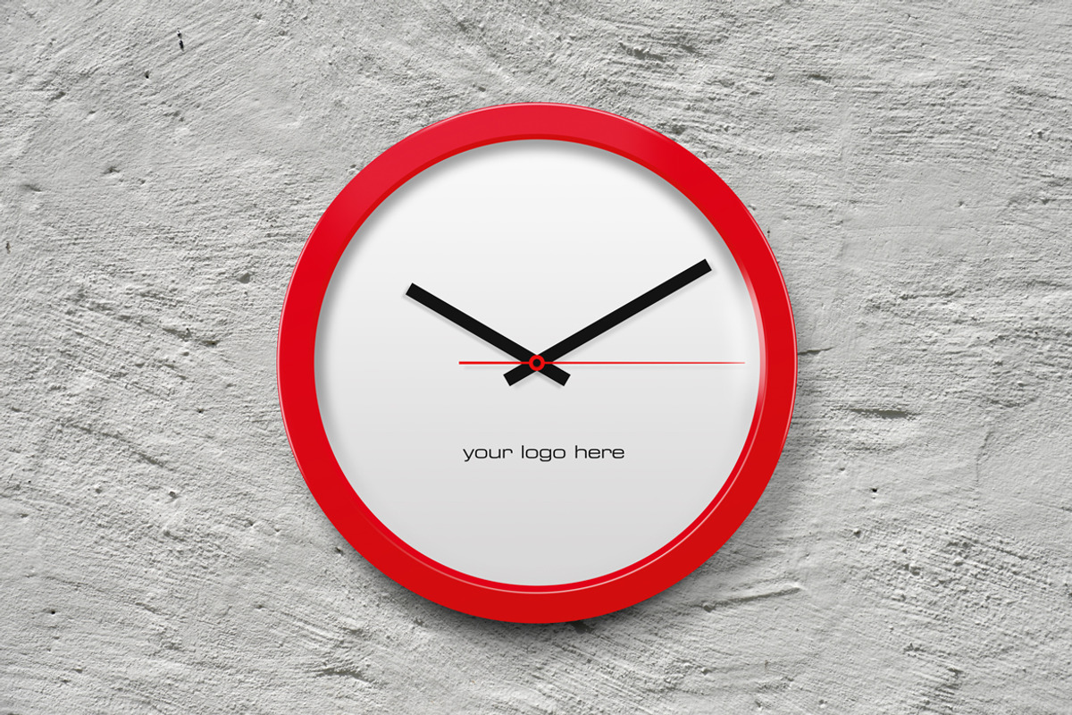 v1 Wall Clock Mockup, a Wearable Device Mockup by ArtefShop (Photo 5 of 5)