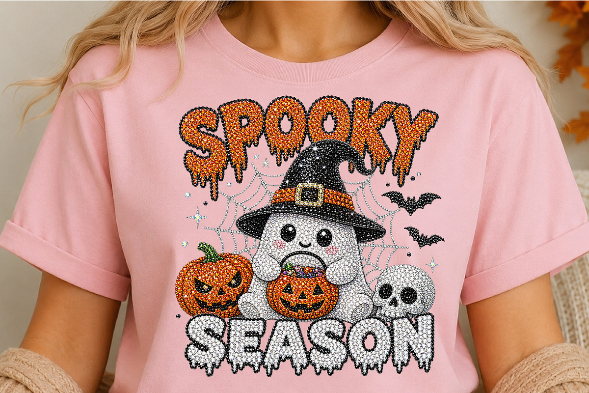 Rhinestone Spooky PNG, a Seasonal Illustration by DreamCafeArt (Photo 5 of 6)