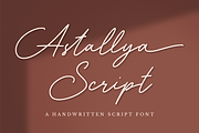 Astallya - Signature Font, a Script Font by RockboyStd (Thumbnail 1 of 12)