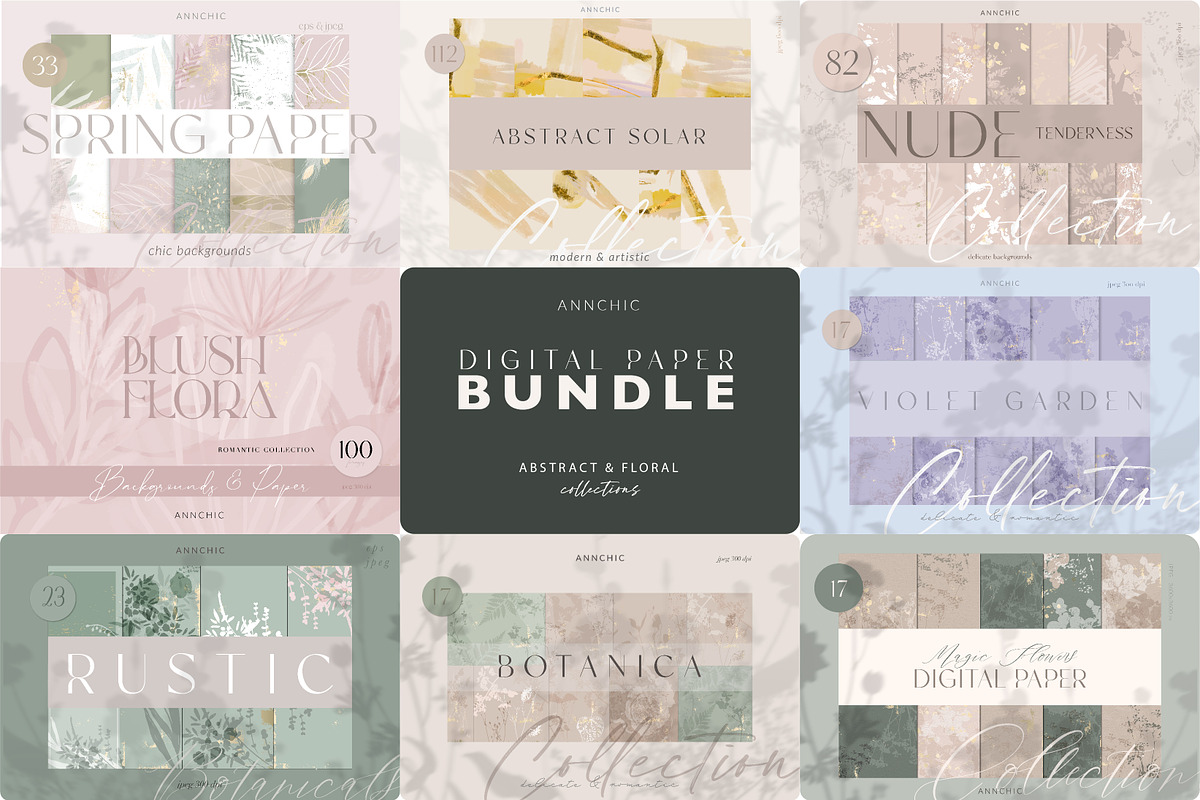 DIGITAL PAPER BUNDLE, a Texture Graphic by Anna Sokol (Photo 9 of 133)