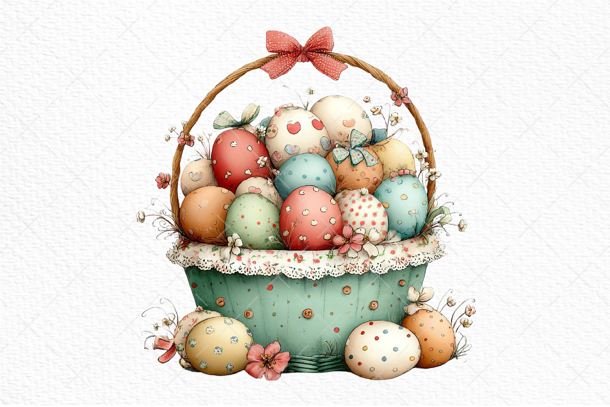 Easter Basket Clipart Png, an Illustration by Craft Nest (Photo 11 of 11)