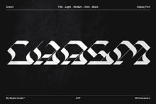 Chasm - Display Font Family