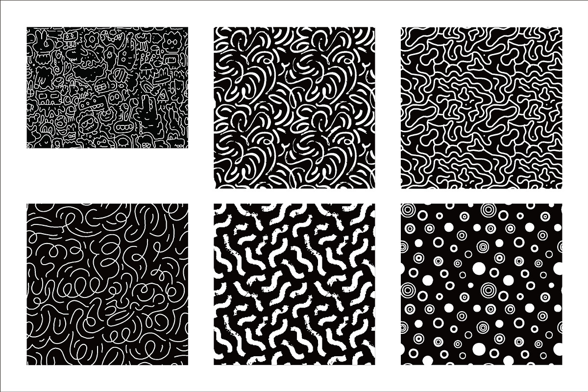 absract handdrawn seamless pattern, a Pattern Graphic by Brainware Graphic (Photo 4 of 5)