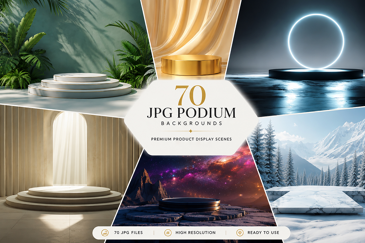 Podium Backgrounds, a Background Graphic by MarisoArt (Photo 1 of 12)