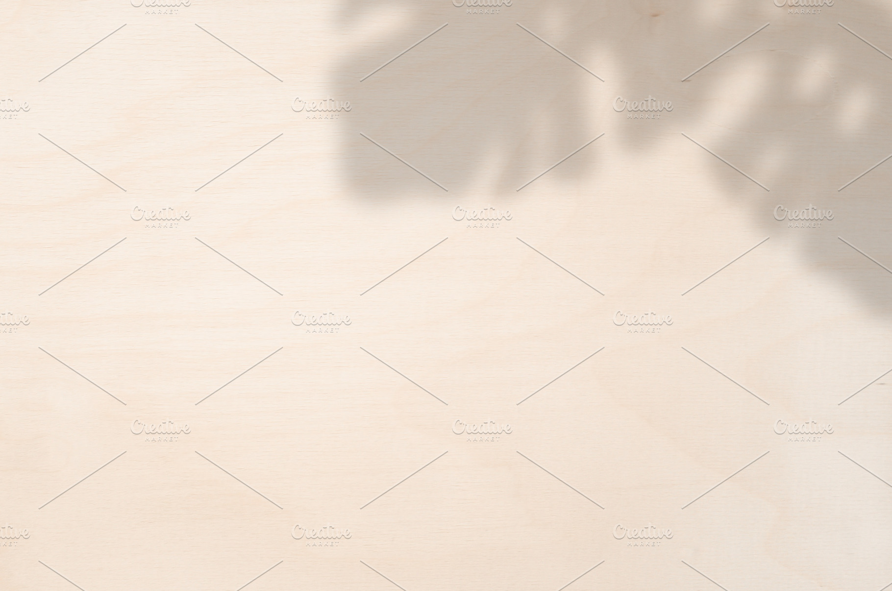 Monstera Leaf Shadows Plywood, an Abstract Photo by Alicia Youngken Photo's