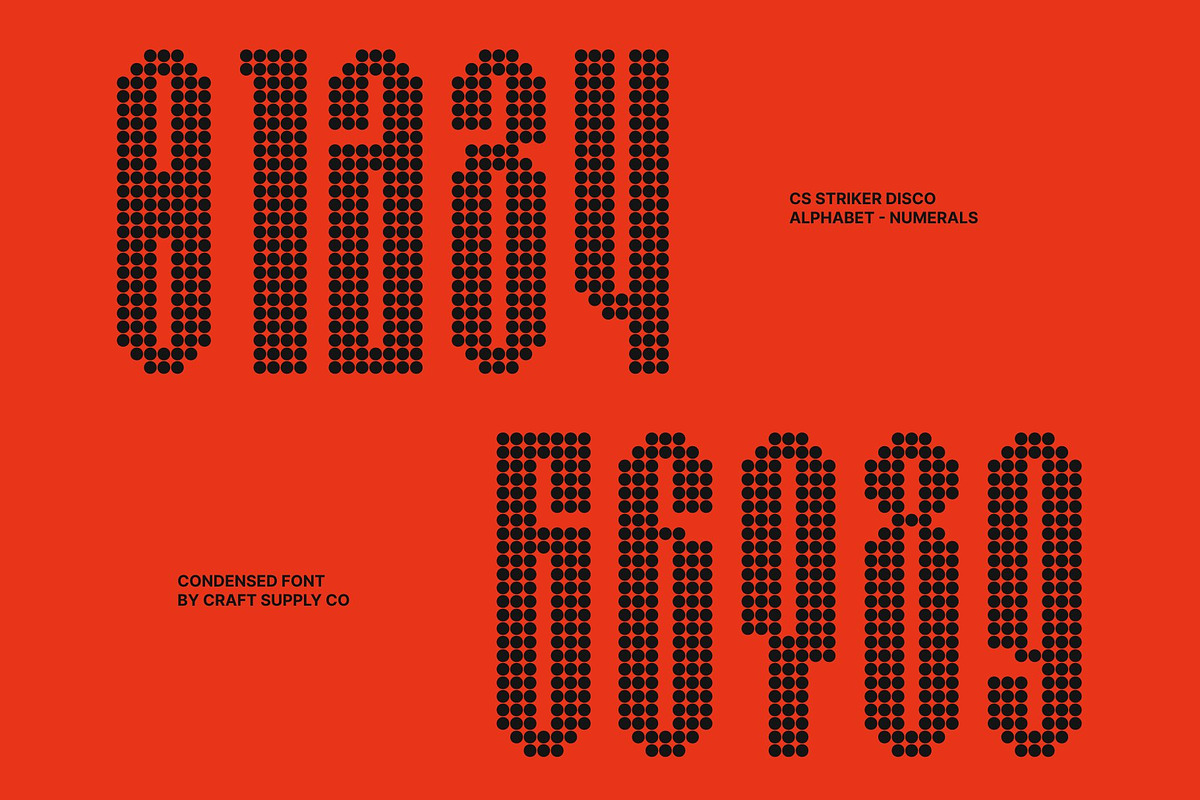 CS Striker Disco, a Sans Serif Font by Craft Supply Co. (Photo 6 of 8)