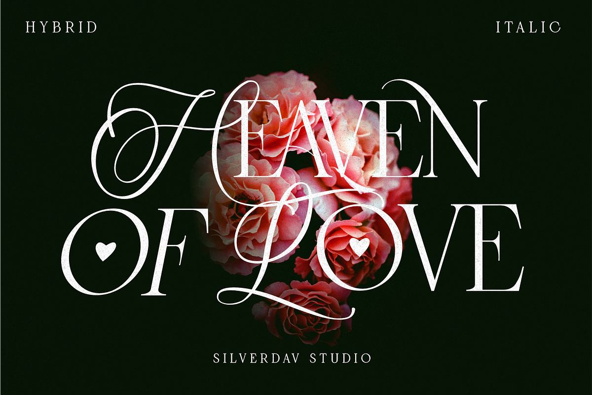 Heaven Of Love | Ligature Serif, a Serif Font by Silverdav (Photo 12 of 12)