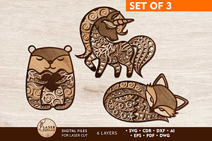 Cute Animals Bundle Templates
