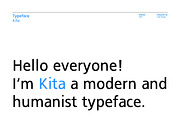 Kita - Humanist sans-serif typeface, a Sans Serif Font by linorusso (Thumbnail 2 of 9)
