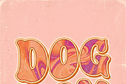 Dog Mom Retro Marble Typography, an Object Graphic by RAHMAT (Thumbnail 2 of 3)