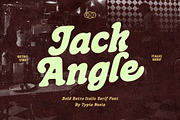 Jack Angle – Bold Retro Italic Font, a Serif Font by Typia Nesia (Thumbnail 1 of 13)