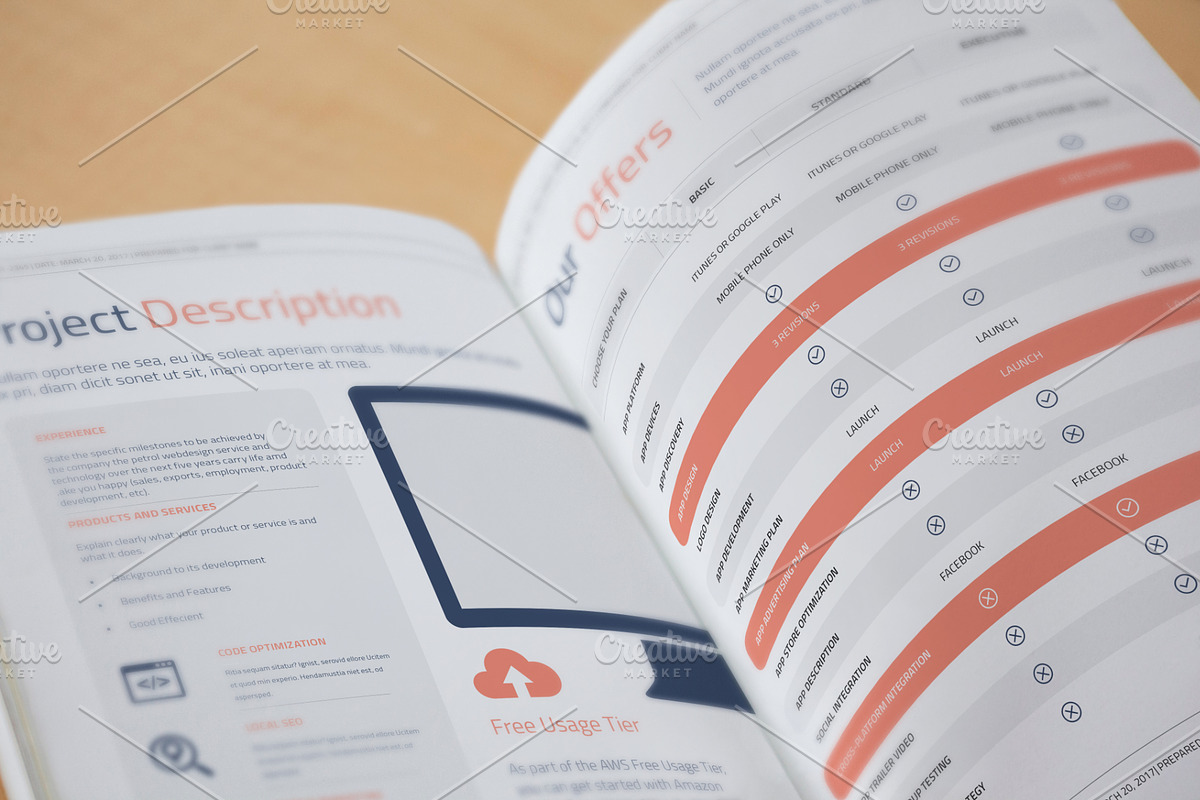 Proposal Template, a Stationery Template by Mastergfx (Photo 13 of 16)