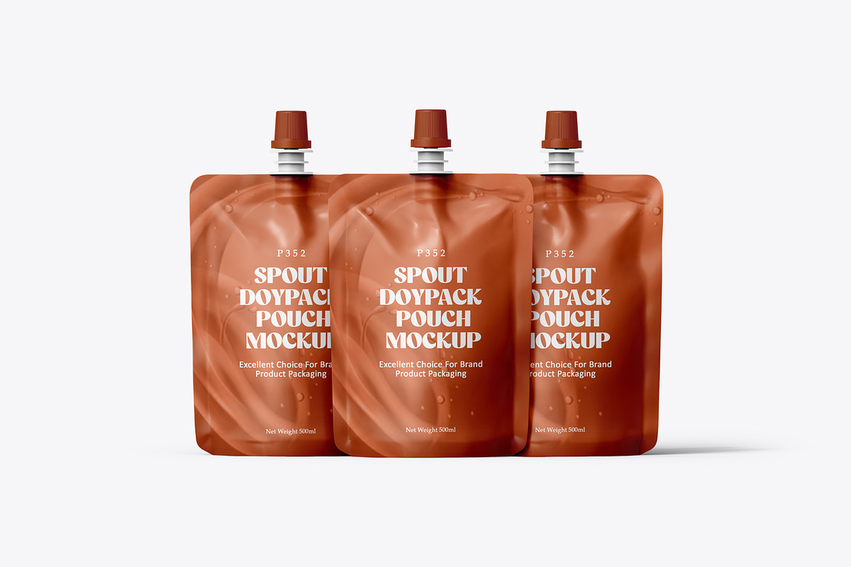 Spout Pouch Packaging Brand Mockup, a Packaging Mockup by Ram Studio (Photo 8 of 14)