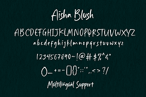 Aisha Blush - Handwritten Font