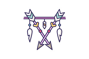 Arrows And Teeth Amulet Icon