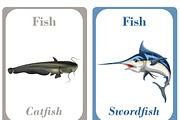 Printable Fish Learning Cards, a Card Template by DigitalsDesigns (Thumbnail 3 of 5)
