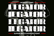 Legator - Super Bold Display Font, a Font by PutraCetol Studio (Thumbnail 1 of 12)