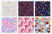 Seamless Valentines Hearts Patterns, a Texture Illustration by Dream Creation (Thumbnail 5 of 5)