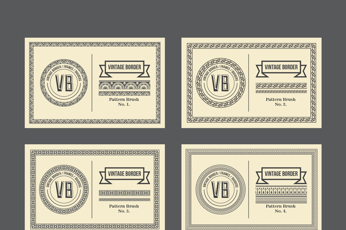 Vintage Borders Pattern Brushes 2, a Brush Add-On by G7 (Photo 3 of 4)