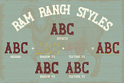 Ram Ranch Western Layered Font, a Serif Font by JumboDesign (Thumbnail 5 of 6)