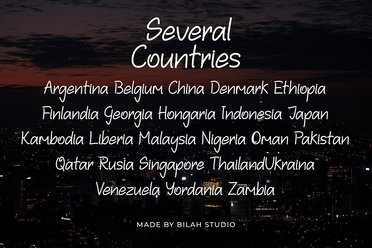 Deamor Handwritten Font, a Handwritten Font by Bilahstudio (Photo 9 of 10)