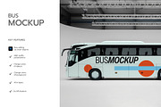 Realistic Bus Mockup Template, a Product Mockup by graphypix (Thumbnail 2 of 4)