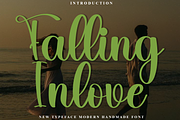 Falling Inlove, a Handwritten Font by FreshTypeINK (Thumbnail 1 of 8)
