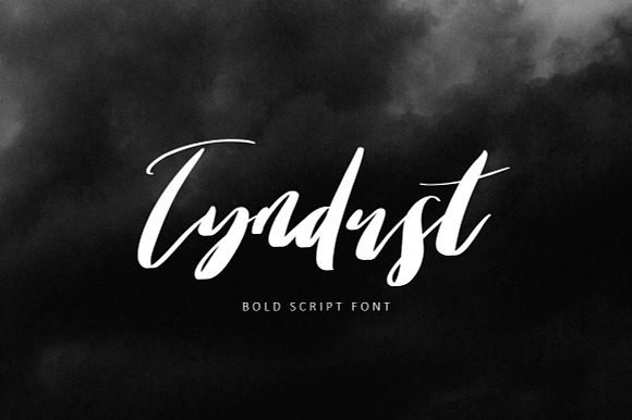 Tyndust Script Font preview 8
