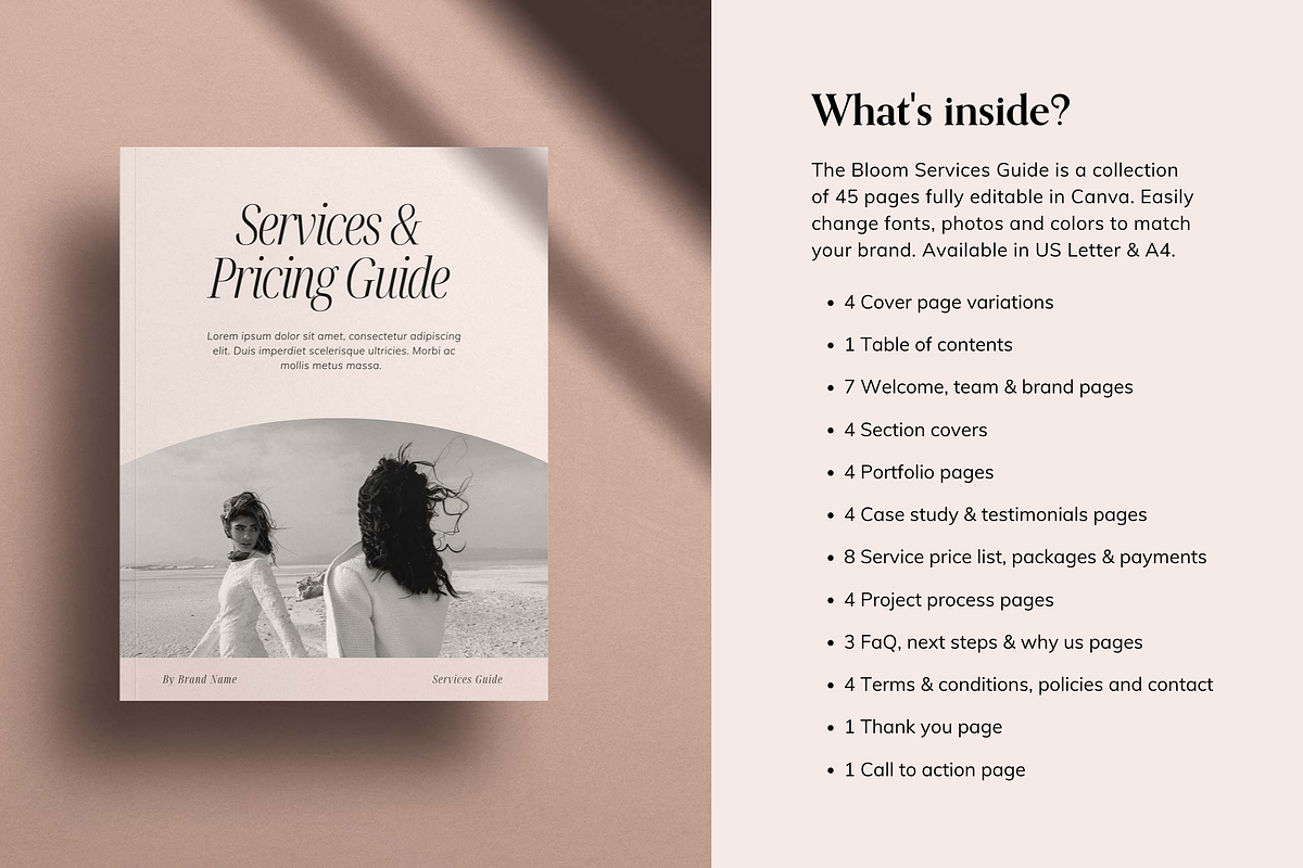 Services & Pricing Guide Template, a Magazine Template by Sierra ...