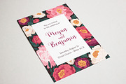 Floral wedding invitation cards set, a Decorative Illustration by Good Studio (Thumbnail 5 of 5)