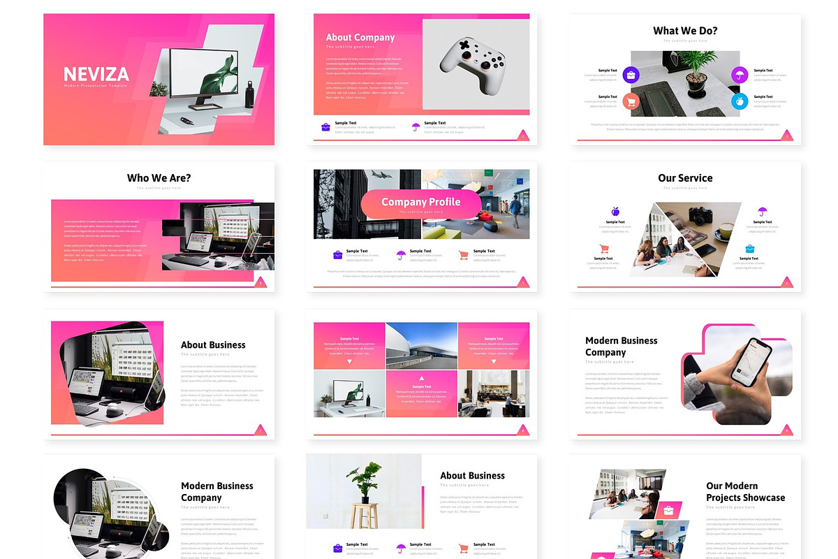 Neviza - Powerpoint Template, a Presentation Template by AQR Studio ...