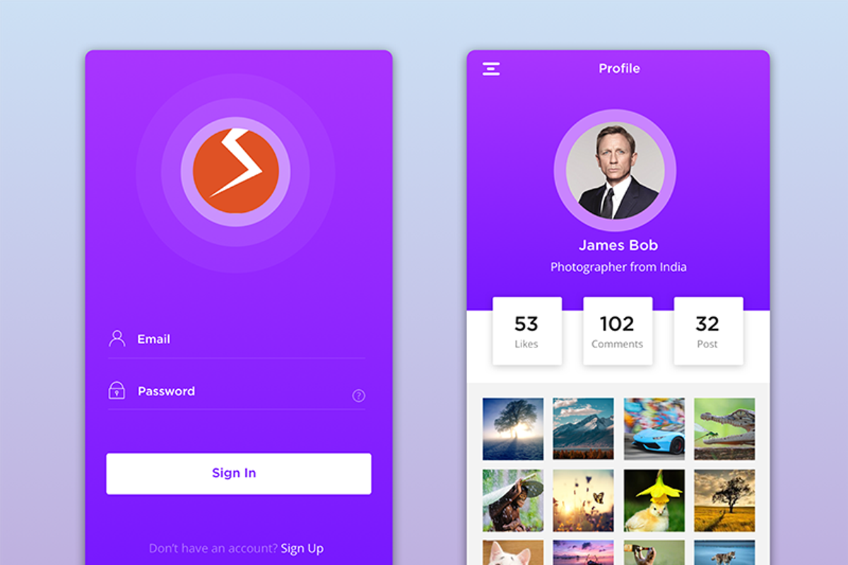 SW Minimal Mobile UI Kit, a Templates & Theme by simplyWorkz (Photo 2 of 3)